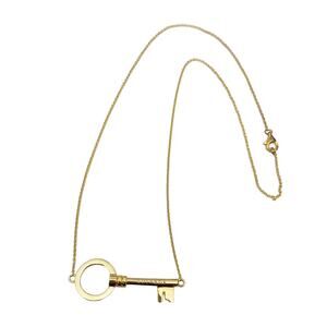 Gold Plated Sterling Silver LuLaRoe Engraved Key 925 Necklace 18”